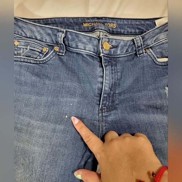 Michael kors dillon relaxed distressed jeans - Picture 9 of 13